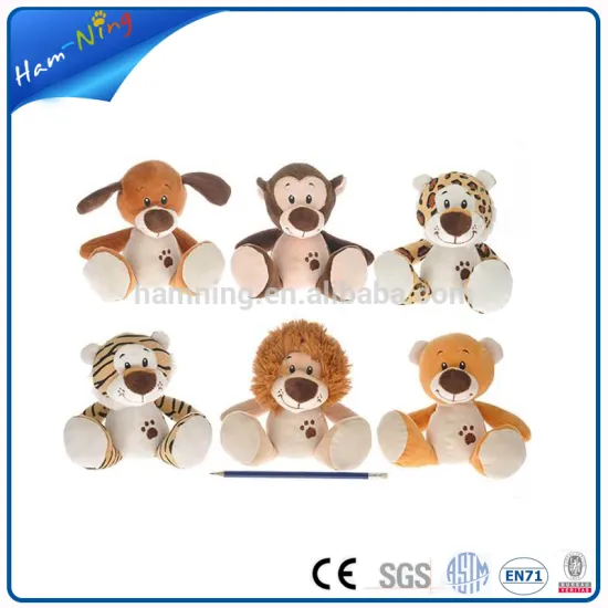 15cm promotional gift for new car plush handmade animal toys