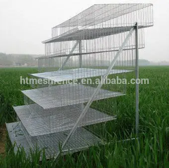 A Type 4 Tiers Quail Laying Cage Net