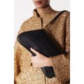 Crescent Genuine Leather Shoulder Bag