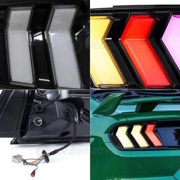 HCMOTIONZ LED RGB TALLUSTS START UP ANIMAÇÃO PARA FORD MUSTANG 2015-2022