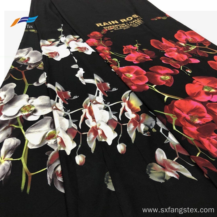 Polyester Brushed Pine Skin Print Nida Abaya Fabric