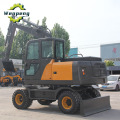 9 Ton Compact Wheel Excavator With Optional Attachment