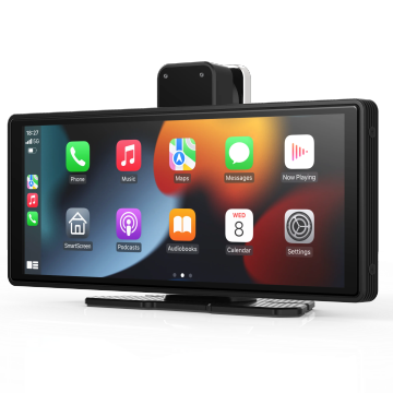 10.26 Inch Universal Dashboard Car Radio with Multimedia Video Player, Stereo, and Touch Screen - Wireless CarPlay & Android Auto