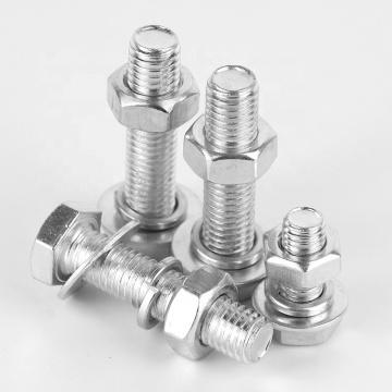 China Factory Stainless Steel Hex Half Thread Bolts M8 M16 M20 - HDG Galvanized DIN933