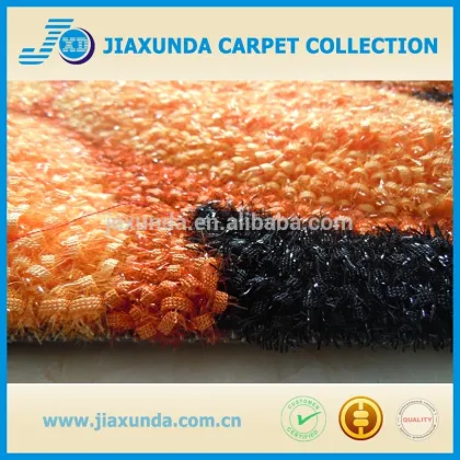 New design Orange colour 3D tufted carpets for home