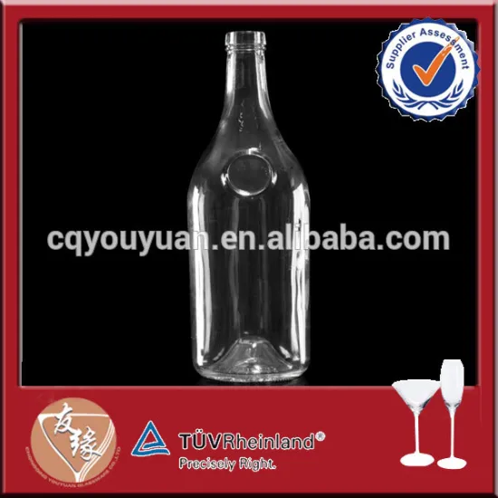 Machine blown 1.5 liter bulk wine bottles for whiskey