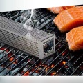 12 Inch BBQ Smoke Tube Stainless Steel Charcoal Pellet Grill Smoker Box Barbecue Cooking Smoke Generator for Smoking Fish Pork B