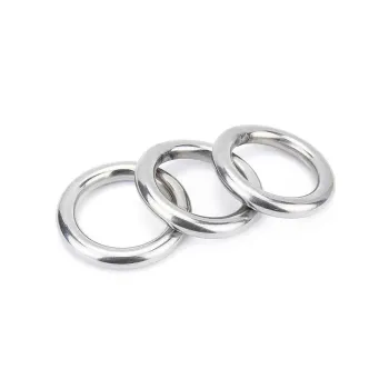 SS304 Stainless Steel Round Ring: Polished, Welded, and Ideal for Rigging Hardware and Chain Accessories