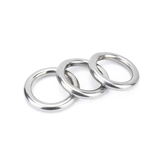 SS304 Stainless Steel Round Ring: Polished, Welded, and Ideal for Rigging Hardware and Chain Accessories