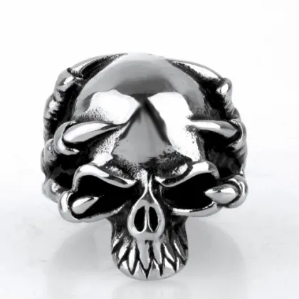 Non-mainstream grim Reaper Claw Skull Ring