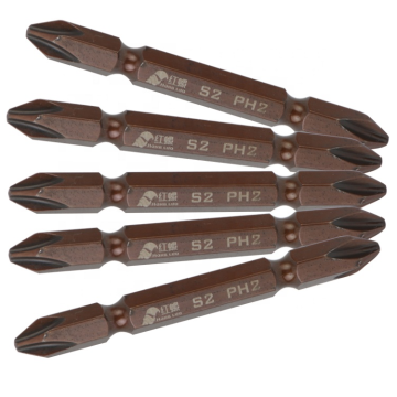 Common 65mm screwdriver bits bronze finish 10pcs box bits