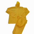 Capa de lluvia del Pvc amarillo