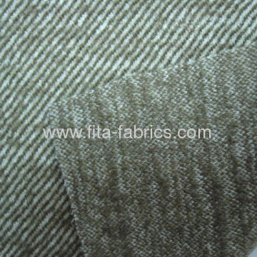 Yarn-dyed Double Faced Fabric Made Of Wool And Cotton 