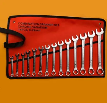 14 Pcs 6-24MM Chrome Vanadium Combination Wrench Set