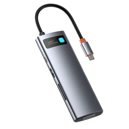Metal Gleam Series 8-in-1 Type C HUB Docking