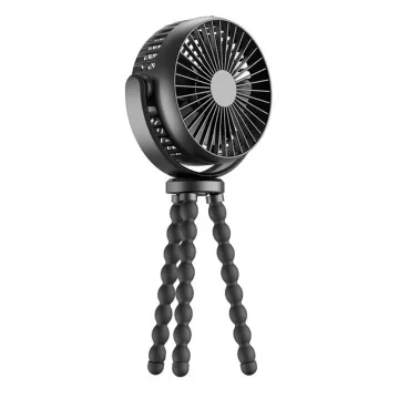 5200mAh Octopus Personal Baby Stroller Fan - USB Rechargeable Portable Desk/Table Handheld Bed Mini Fan