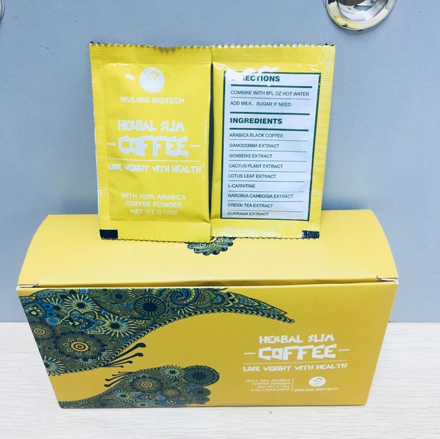 Etichetă privată naturală Slim verde instantaneu de cafea cu pulbere de cafea Slimming Pierderea în greutate Ganoderma Coffee Pudră