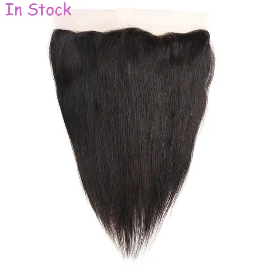 Stock Brazilian Human Hair 13X4 13X6 Lace Frontal With Baby Hair Ear to Ear Lace Frontal Closure Remy Hair In Stock