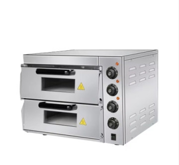 Professional Commercial Electric 2-Deck Pizza Oven with Rotating Stone for Sale