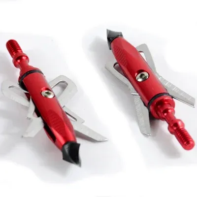 Archery Bow and Arrow 100 Grain Hunting Broadheads