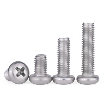 M5 Stainless Steel 304 Pan Head Screws with Cross Recess DIN7985: High-Quality Phillips Screws