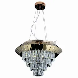 crystal chandelier lighting gold pendant light foyer