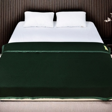 Doppelseitige Fleece-Militär-Olivengrün-Decke