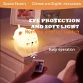 Adorable luz nocturna LED de silicona en forma de gato para habitaciones para niños