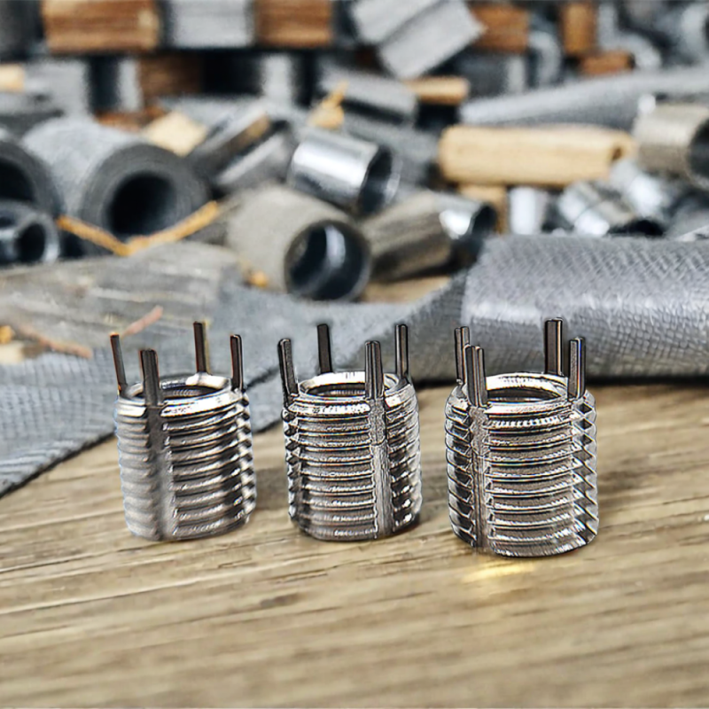 18-8 High Strength Stainless Steel 304 Four Key Locking Heavy Type 3/8 Inch Thread Insert for Wire Product Genre