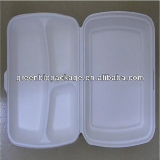 100% Eco-friendly and biodegradable Sugarcane Pulp hot dog box