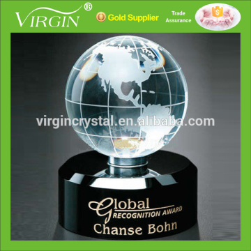 Ball& Globe product type and polished technique crystal sphere for crystal paperweight