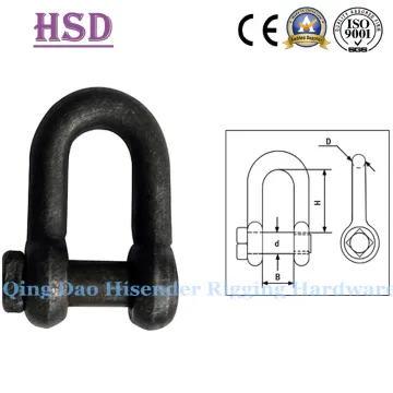 Us Type Trawling D Shackle, Fastener, Hardware, Rigging, Marine Shackle, Anchor Shckle, European D Type, JIS D Type Trawling Shackle