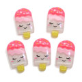 Cute Glitter Popsicle Resin Beads Charms Cabochon Summer Food Keychain DIY Deco Fashion Pendant Jewelry Accessories