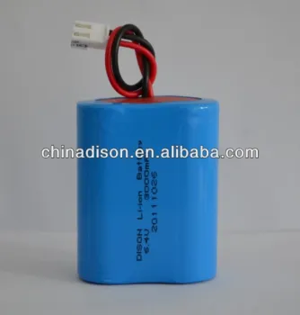 IFR26650 6.4v 3000mah LiFePo4 lithium ion battery pack used for Solar garden LED lamp
