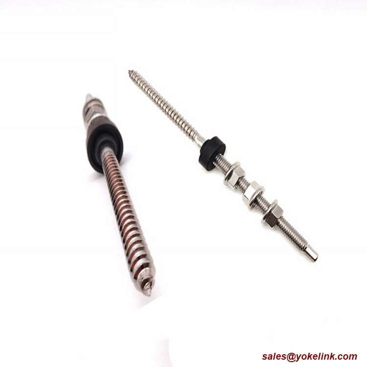 Rozsdamentes acél napelemes tetőre szerelhető akasztócsavarok