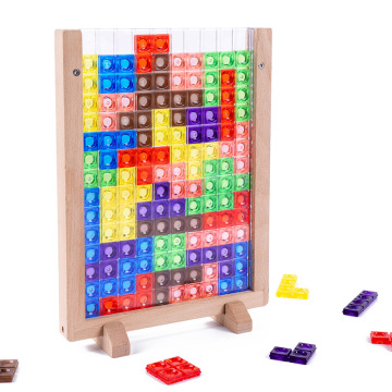 Holz Alphabet Buchstaben Blöcke: Eine Formpassungs- und Stapelspielzeugset für Rechtschreibspaß (26pcs)