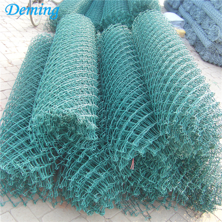 Used Decorative PVC Coated Chain Link Fence