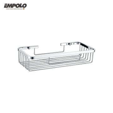 Brass and Chrome Bathroom Shower Baskets and Shelves