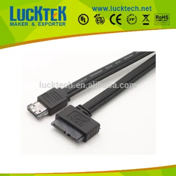 slim SATA 7+6pin cable, Power eSATA to slim 13 pin sata cable, 0.5m