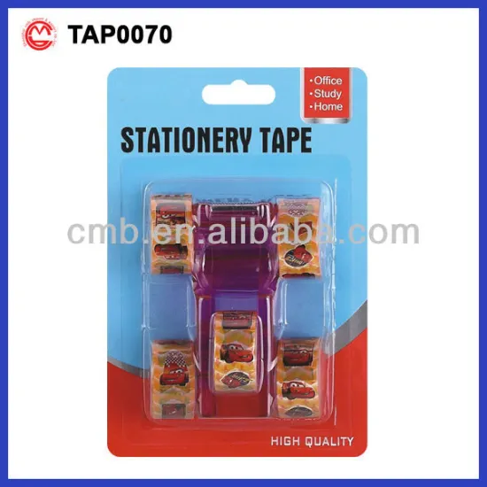CARTOON STATIONERY TAPE BEAUTY DESIGN WITH EXCELLENT ADHESION