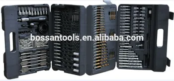 204pcs plastic case Hss twin drill set