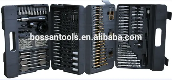 204pcs plastic case Hss twin drill set