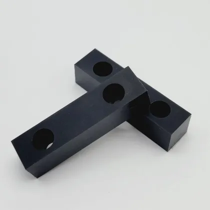 PU-Coated Stopper Blocks for Pneumatic Cylinder Systems - Dual Threaded, Precision-Made
