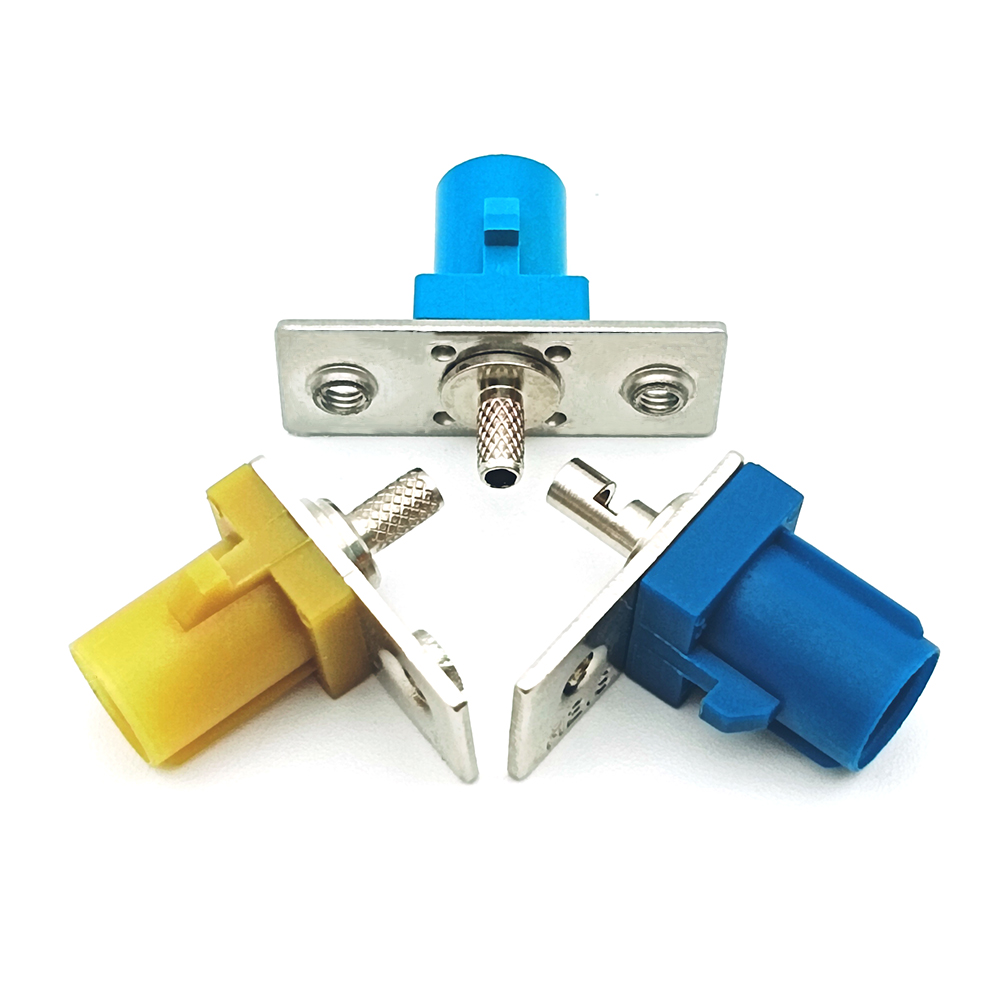 Straight Fakra Male Panel Mount RF Coaxial Connector
