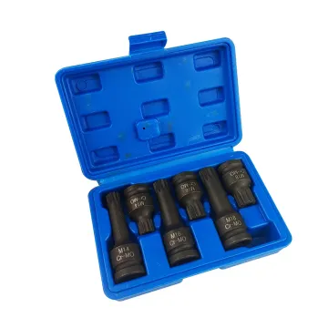 Set of 6pcs M Type with Holes 1/2 Inch Pneumatic Integrated Sockets: High-Quality Tools for Your Workshop