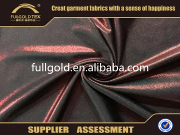 Hot Stamping Thin Red Shining Foil Plain Fabric Ues For Casual Pants