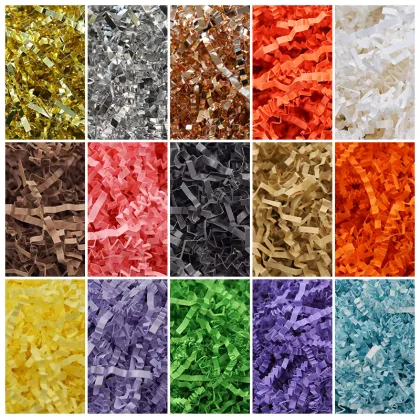 100G Shredded Paper Filling: Creative Gift Box Packaging for Lafite Wine, Craft DIY Projects, and Kraft Crinkled Supplies