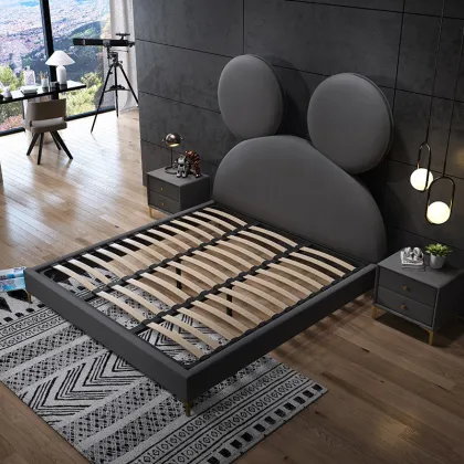 popular kids bed children house fabric bedroom furniture