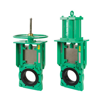 CLARKSON KGD Wafer Style Slurry Knife Gate Valve: Bi-Directional Isolation Valve with Elastomer Technology