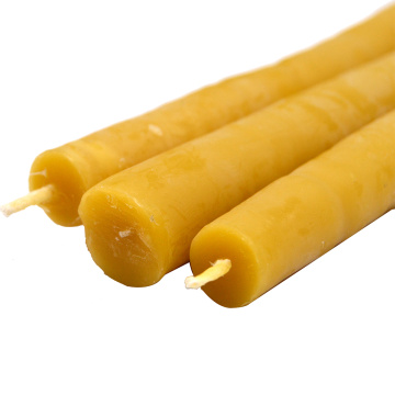 Yellow Blessed Non Toxic Beeswax Taper Candles